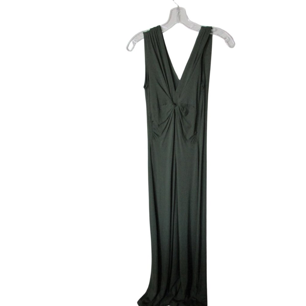 Lily Sleeveless Olive Green Maxi Dress Sz Small